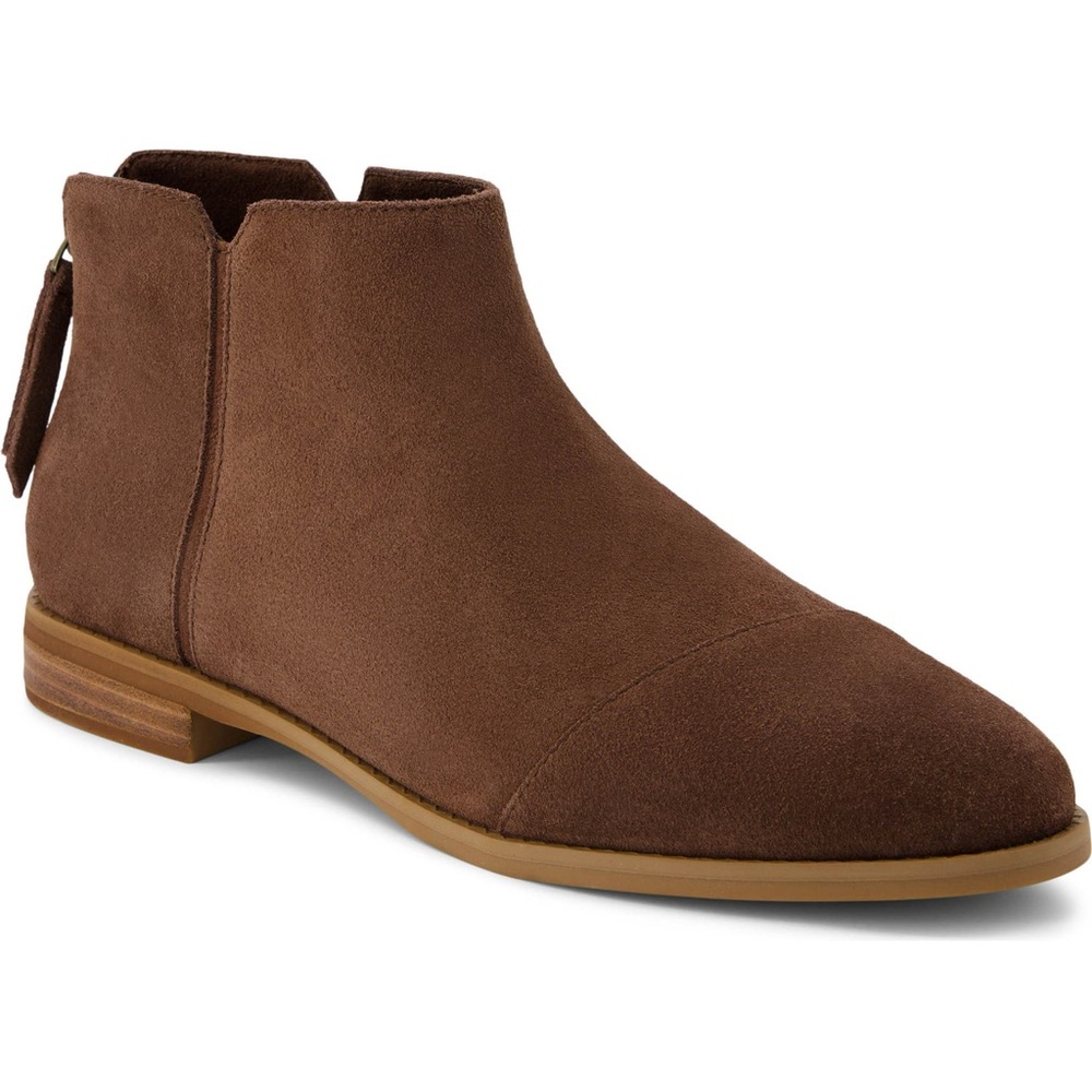 Toms Oak Brown Suede Ankle Boot